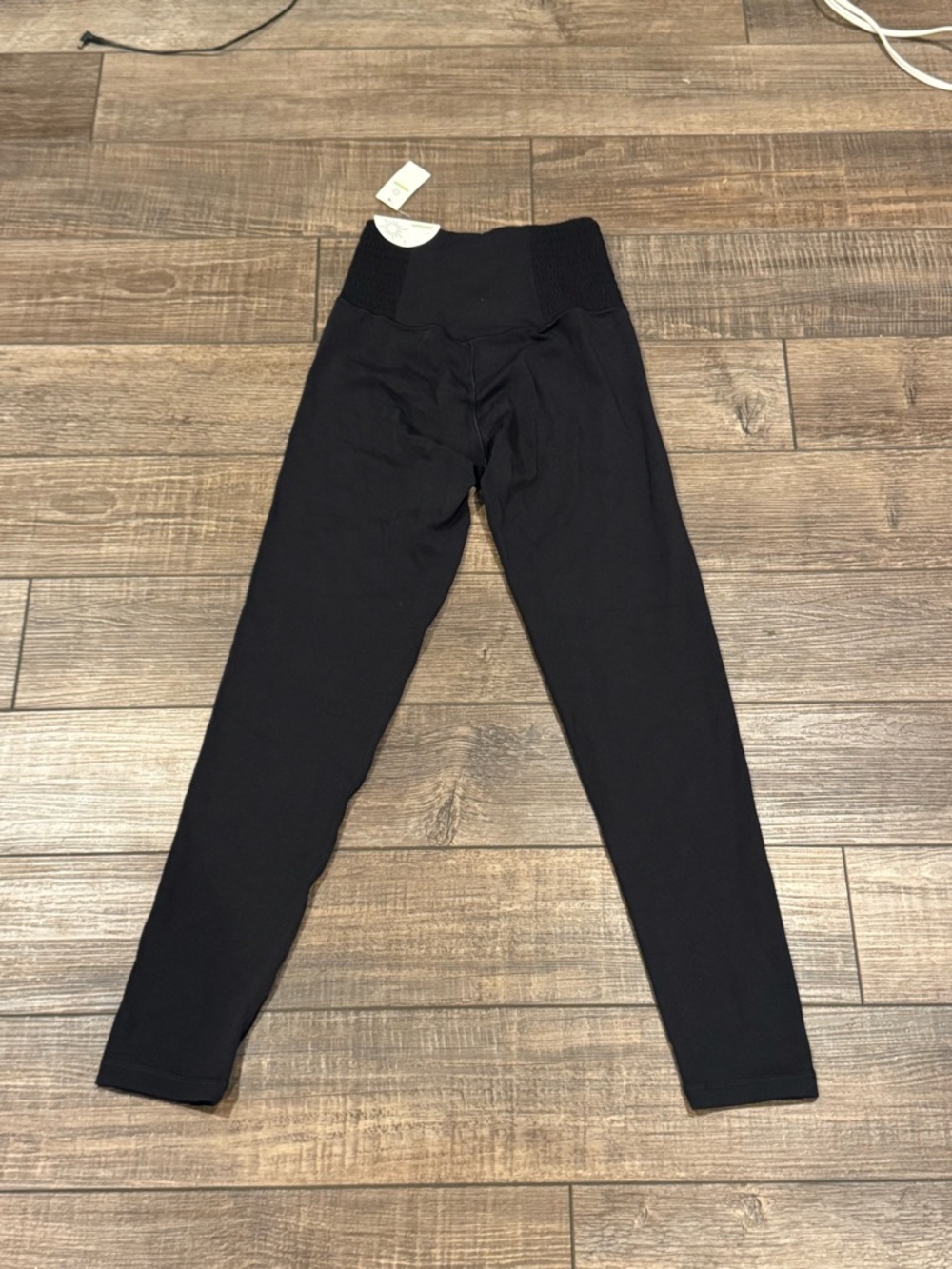 NEW Offline by Aerie Womens Real Me 7/8 Hi-Rise Leggings Black NWT Small Smocked - Picture 5 of 11